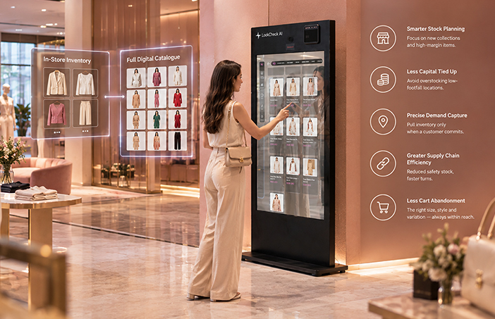 Smart mirror real-world retail store installation workflow